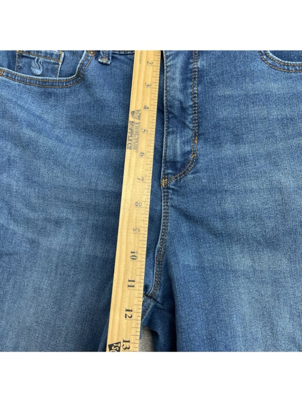 NWT Gloria Vanderbilt Amanda Jean Capris Women's 12  High-Rise Stretch B0714 - Picture 7 of 15